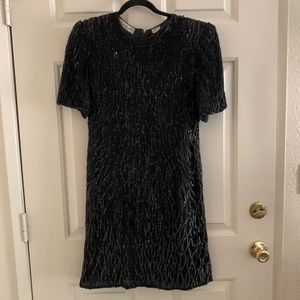 Scala Midnight Black Sequin Mini Dress